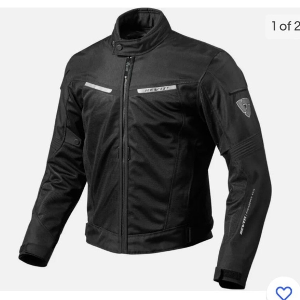 Revit Airwave 2 Black motorcycle jacket XL